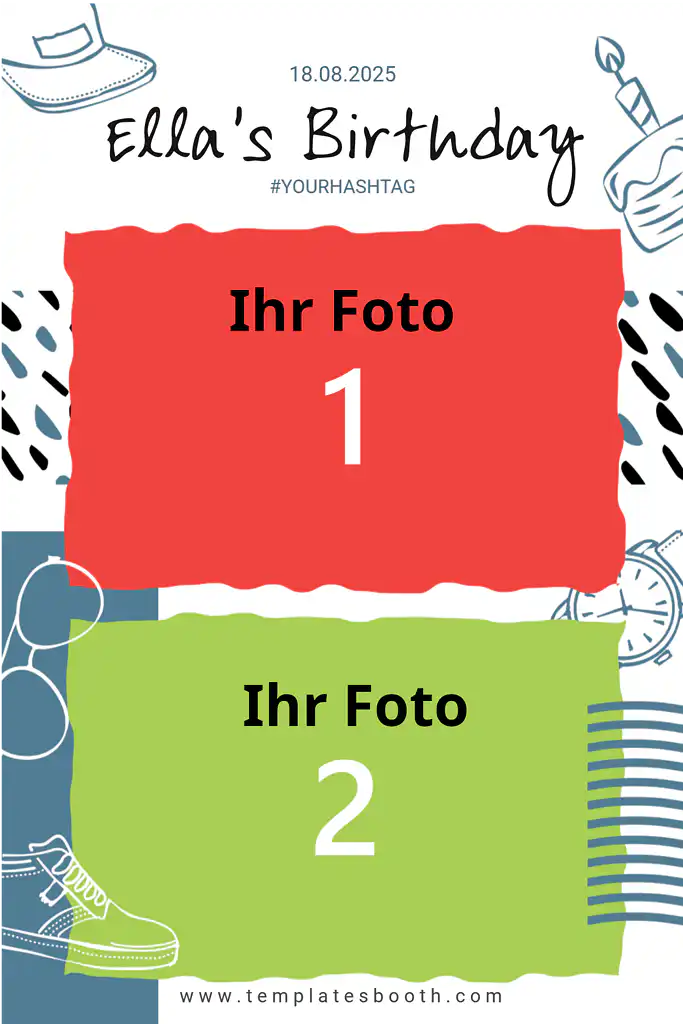 Geburtstag-Kinder-Template
