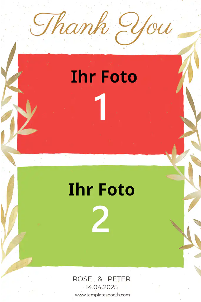 Hochzeit-Gold-Template