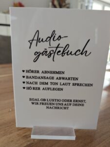 Audio Gästebuch Telefon