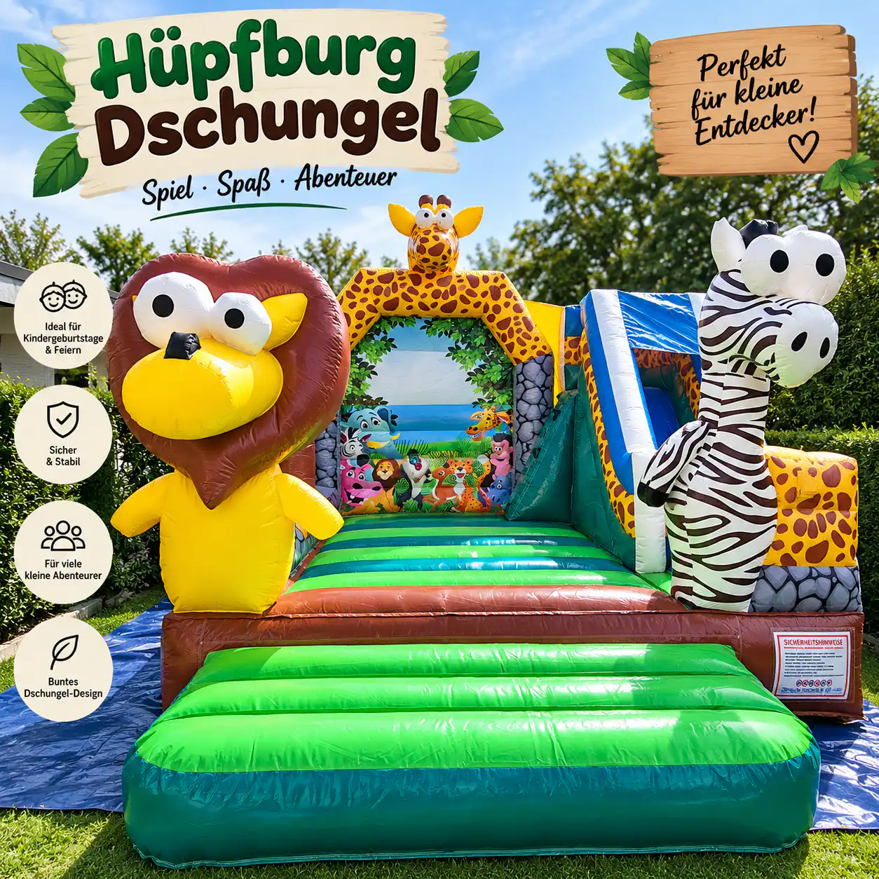 Hüpfburg Dschungel mieten