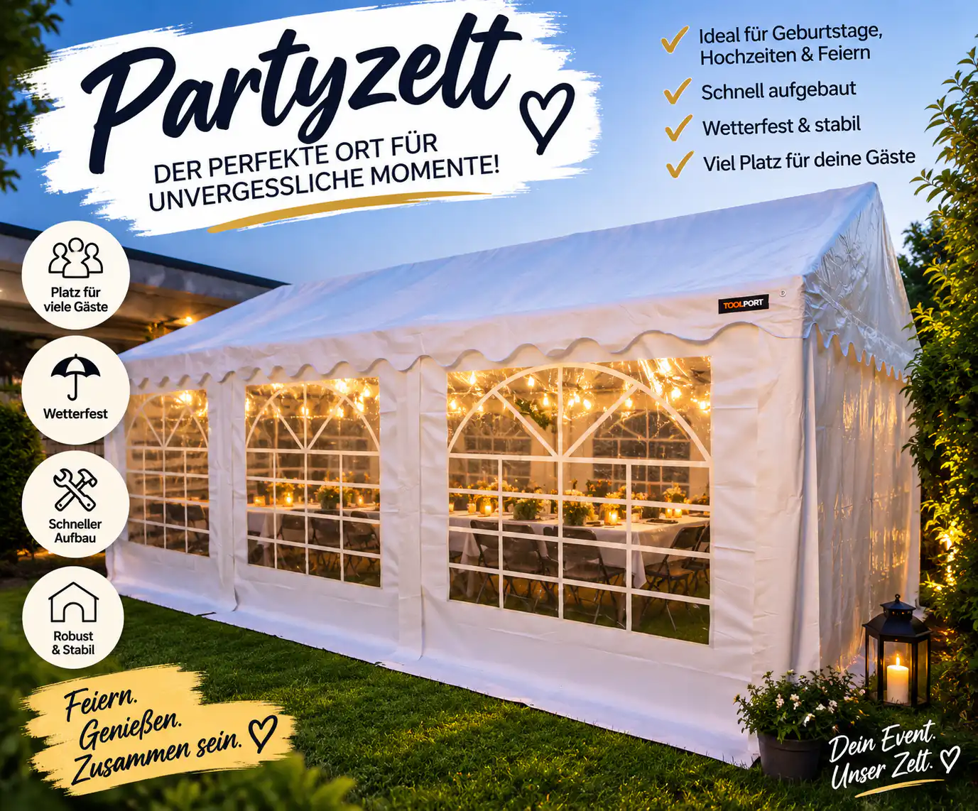 Partyzelt mieten