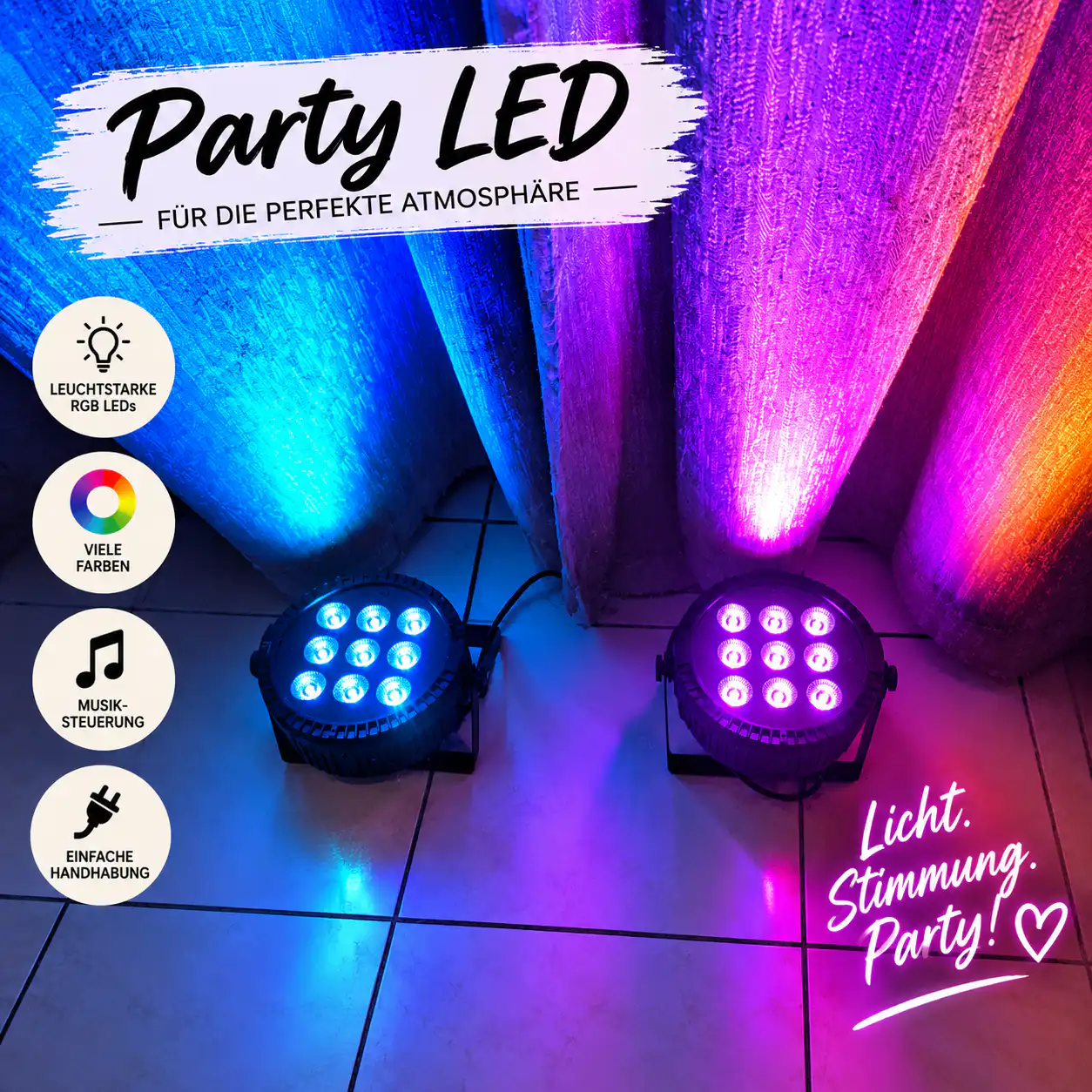 Party Beleuchtung mieten